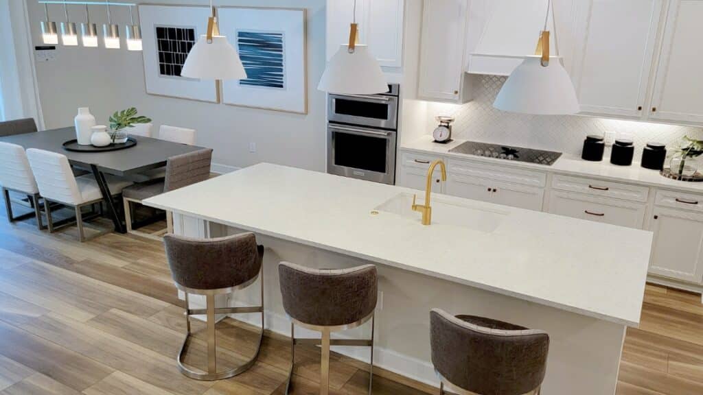 white quartz countertops